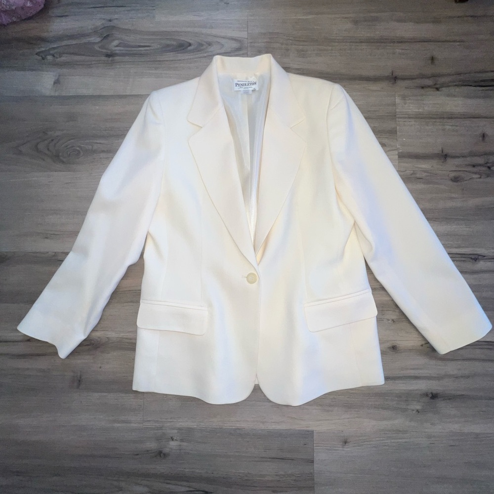 Vintage Pendleton Women's Ivory Blazer